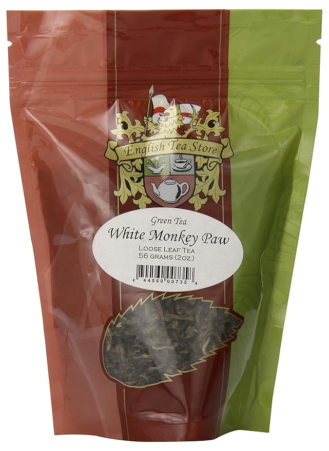 White Monkey Paw Green Tea - 2oz | Loose Leaf Chinese Tea | Handcrafted Delicate Tea from Wuyi Mountains, Fujian | Premium Early Spring Harvest | Rare Artisan Green Tea