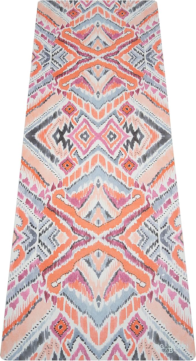 YOGA DESIGN LAB | The Combo Yoga Mat | 2-in-1 Mat+Towel | Eco Luxury | Ideal for Hot Yoga, Power, Bikram, Ashtanga, Sweat | Studio Quality | Includes Carrying Strap!