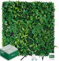 Artificial Boxwood Panels, Grass Wall Panels 20"x20"(12pcs), Privacy Hedge Fence Screen with UV Protection, Fake Greenery Backdrop for Indoor Wedding and Outdoor Garden Backyard