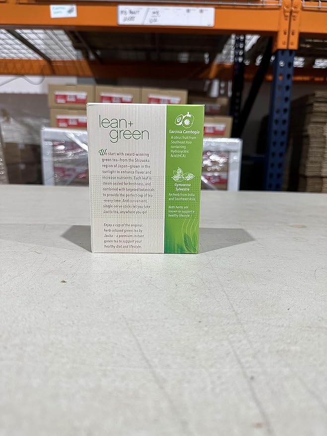 Lean + Green, Premium, 100% Japanese Green Tea, Garcinia Cambogia (as Super Citrimax) & Gymnema Sylvestre, for Weight Management, Appetite Control 24 ct - 4 Boxes, Javita