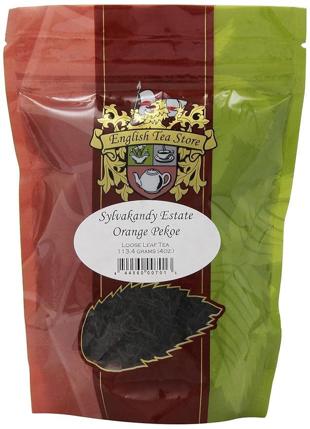 Sylvakandy Estate Orange Pekoe Tea Pouches - 4oz | Loose Leaf Ceylon Black Tea from Kandy Region | Floral and Malty Flavor Profile | Afternoon or After Dinner Tea | Single Estate Brew