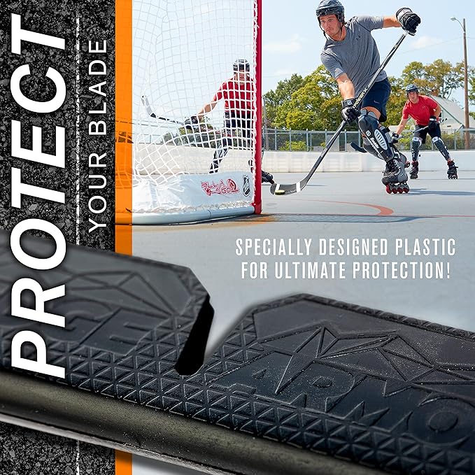 Franklin Sports Blade Protector - Hockey Stick Protection for Off Ice Practice and Training - Fits Most Stick Sizes - Edge Armor,Black