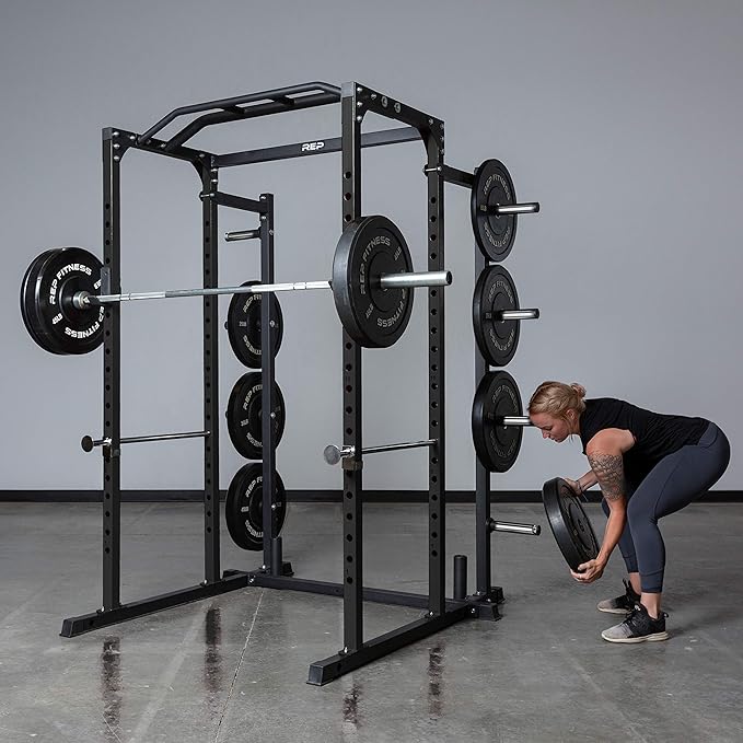 REP Fitness PR-1100 Power Rack - 700 lbs Rated Lifting Cage for Weight Training