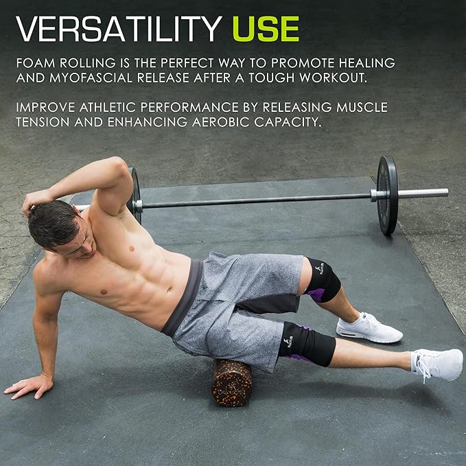 ProsourceFit High Density Foam Rollers 18 to 36 - inches Long, Firm Full Body Athletic Massage Tool for Back Stretching, Yoga, Pilates, Post Workout Muscle Recuperation