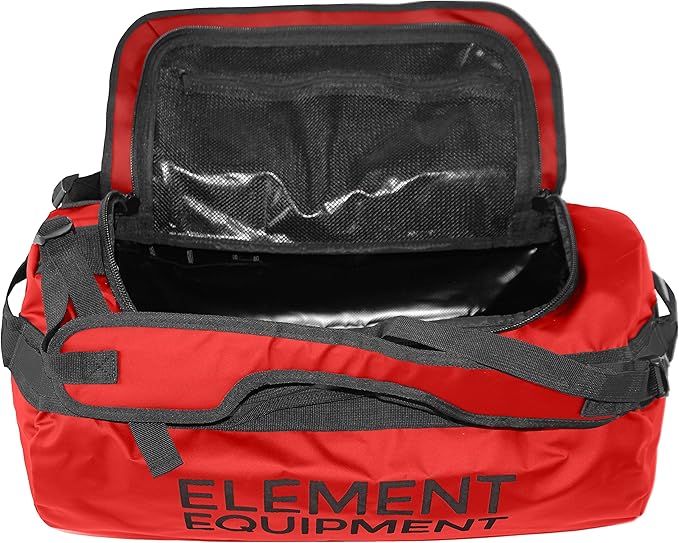 Element Equipment Trailhead Duffel Bag Shoulder Straps Waterproof Red Small
